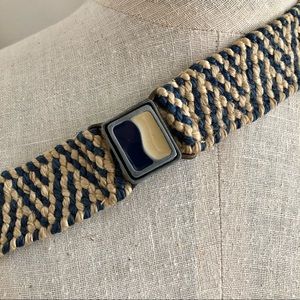 Vintage Woven Elastic Twine Accent Belt